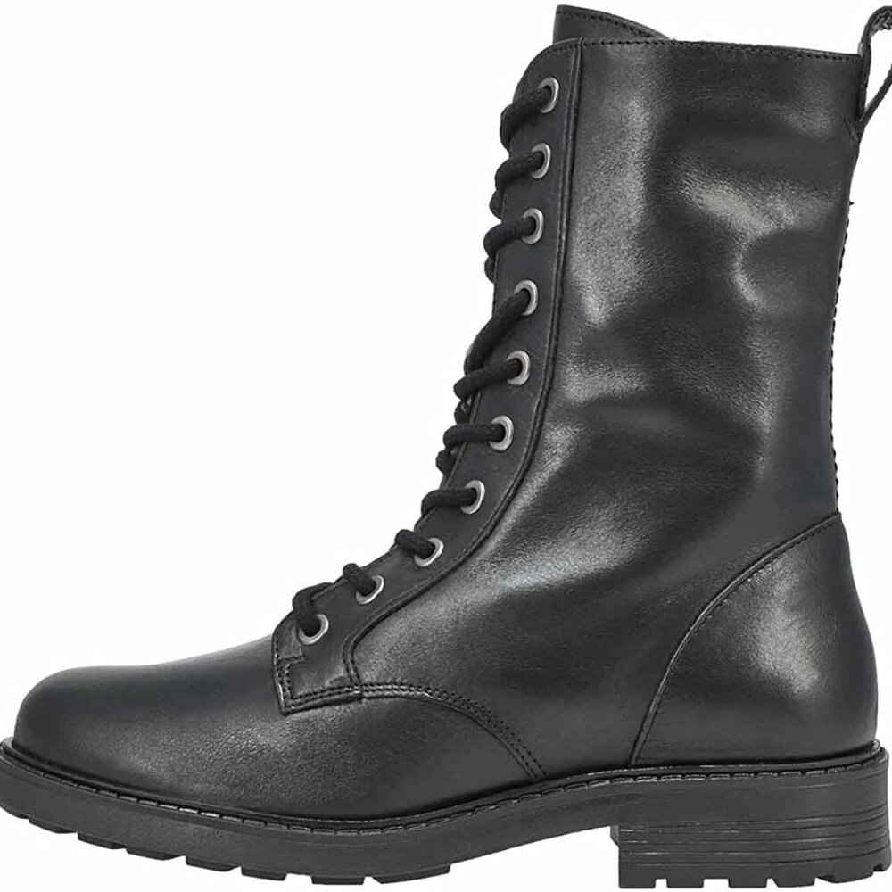 Clarks Orinoco 2 Black Leather Lace up Boots 9.5